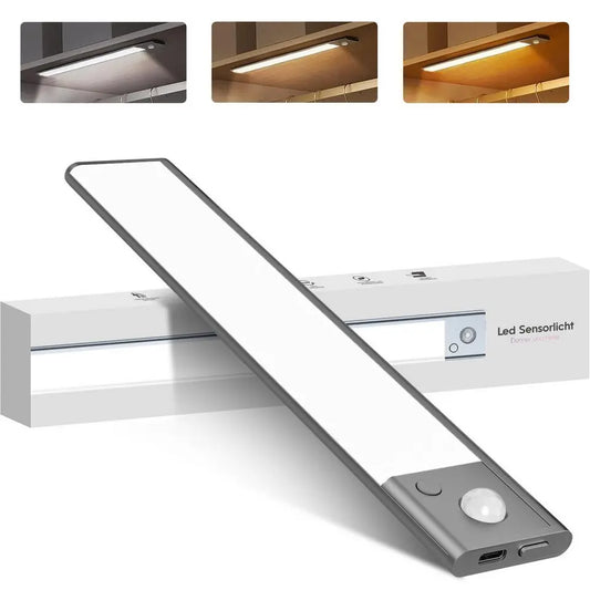 ANYSUN LED Unterbauleuchte, kabellos mit Bewegungsmelder, 23cm, 900 mAh Akku, Farbwechsel, dimmbar