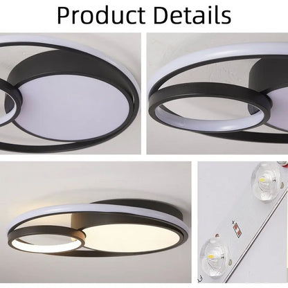 style home LED Deckenleuchte, 55W dimmbar, Farbwechsel 3000K-6000K, für verschiedene Räume