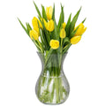 KONZEPT Glasvase, 18 cm hoch, Ø11 cm, stilvolle Tischvase für Blumen und Deko